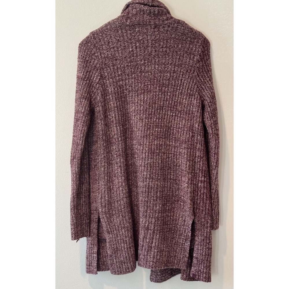 Barefoot Dreams CozyChic Lite Montecito Cardigan Burgundy Open Front S - Picture 6 of 6